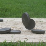 Palets bretons sur planche en bois